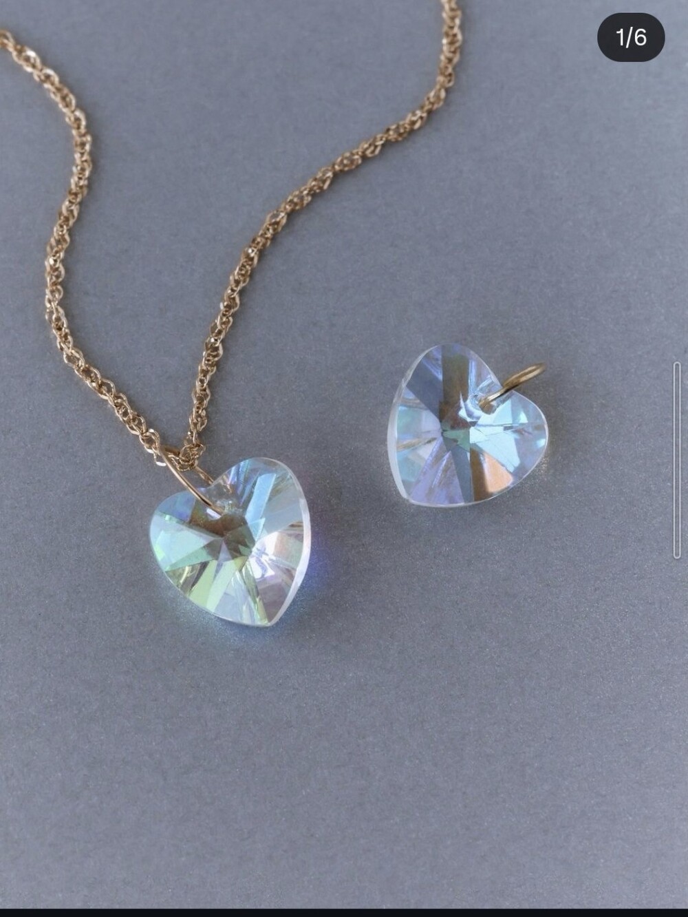 ISO - Iridescent Heart Pendant